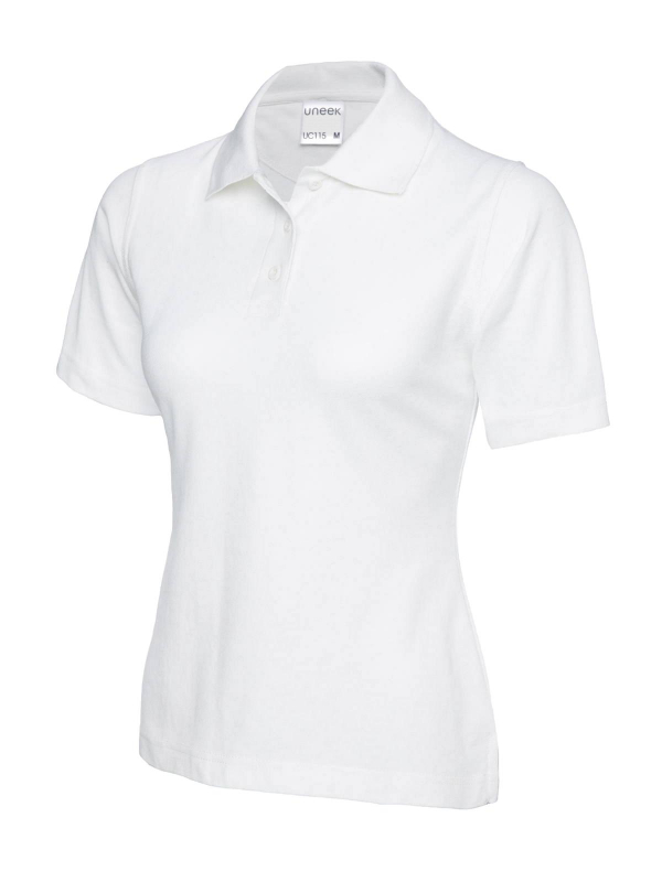 UC 115 Ladies Cotton Rich Polo Shirt mit Logo-Stick